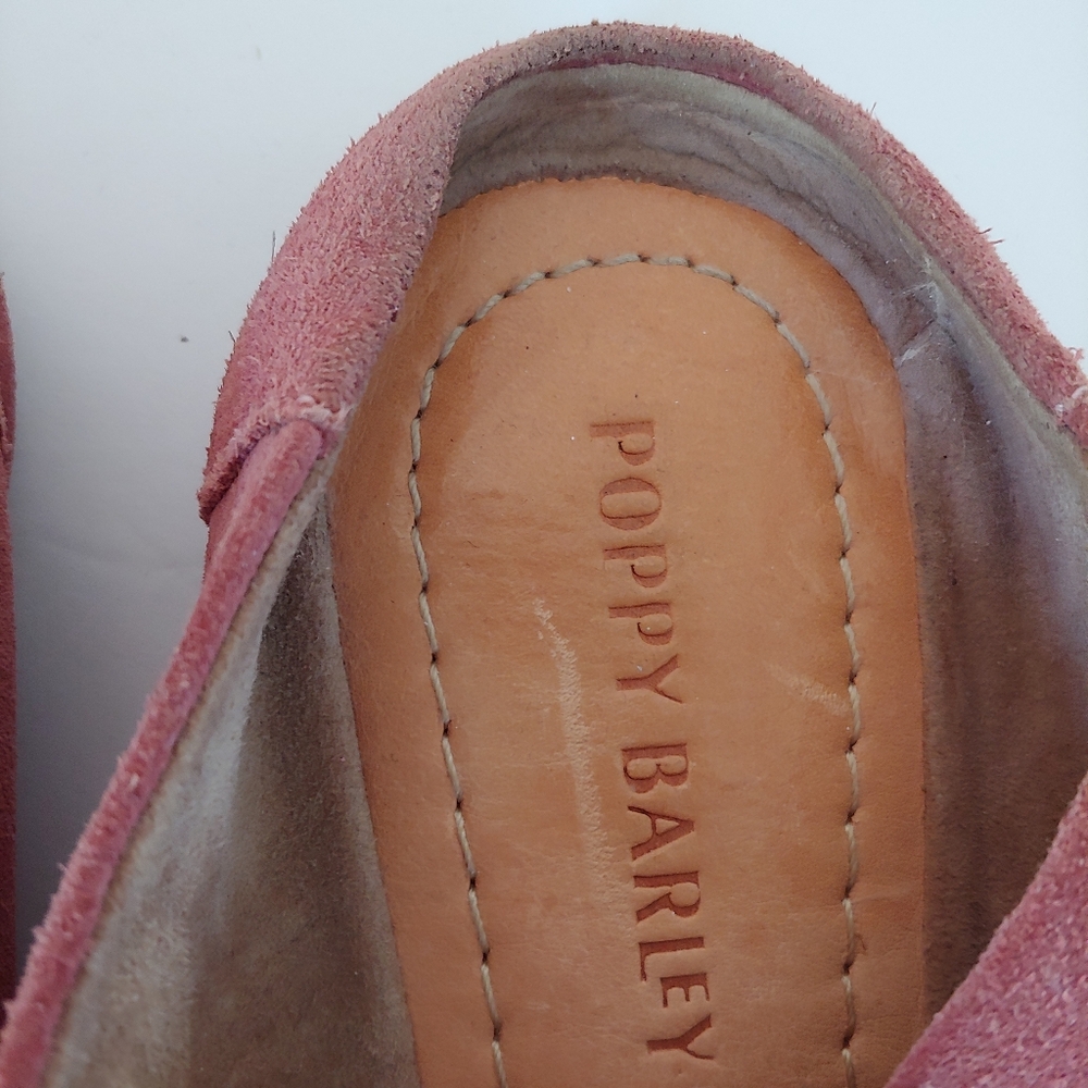Poppy Barley The Cabin Shoe Pink Suede Size 6 - Picture 12 of 14